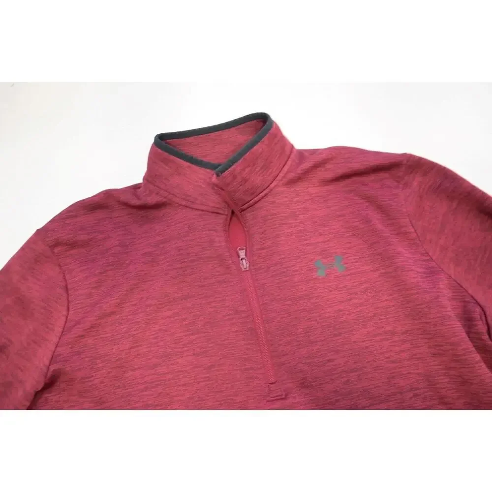 Under Armour 1/4 Zip Golf Jacket Fleece Loose Athletic Dark‎ Red Mens Size Large